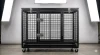 Premium Heavy Duty Steel Dog Crate with Double Doors, Locking Wheels & Removable Tray | Industrial Powder-Coated Large