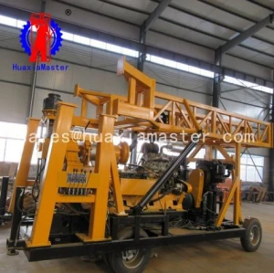 deep water well drilling machine tricycle tractor drilling rig machine mobile XYX-44A Wheeled type core drilling machine