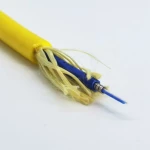 Kevlar Reinforced 2 core armored SM fiber optic Underwater Cable ROV Tether