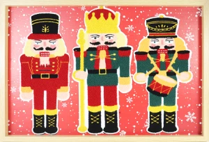 "The nutcracker"Tufted picture frame for living room and bedroom decor