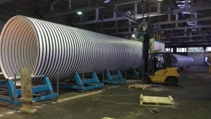 HDPE Double-wall spiral winding corrugated pipe extrusion production line