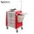 Import Emergency Trolley Hospital ABS Emergency Crash Cart with Drawers Medical cart supplies from China