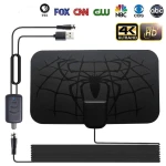 Indoor 1500 Miles Digital TV Antenna with Amplifier HDTV 4K Antenna DVB-T2 Local Channel