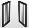 Black Powder-Coated Iron Table Legs for Furniture Projects