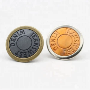buttons fancy garment accessories custom denim engraved buttons