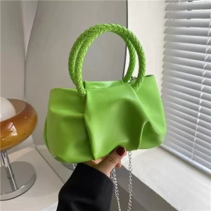 Retro Casual Shopping Bag Fashion Exquisite Women Totes Shoulder Bags Female Leather Solid Color Handbag