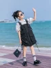 Girls' summer wear web celebrity set of 2021 new style Chinese middle school