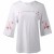 Import Original [pure cotton] Short sleeve T-shirt Lady fat MM embroidered middle sleeve blouse T-shirt lady pure cotton half sleeve short sleeve from China