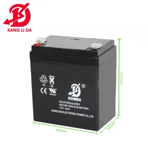 kanglida battery 12v 4ah free maintenance battery for alarm
