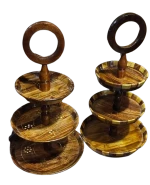 Handcrafted Wooden 3 Tier Cake Stand Rustic and Beautiful Wedding Cake Display