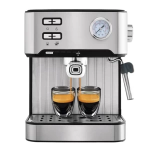 2022new stainelss steel espresso coffee maker with 1.6 L water tank  ULKA pump