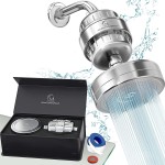 AquaHomeGroup 20 Stage Filter Shower Head Set With Vitamin C+E for Hard Water