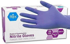 Nitrile Gloves - Wholesale (Colours available : Normal Blue, White, Green, Met Blue, Purple ETC)