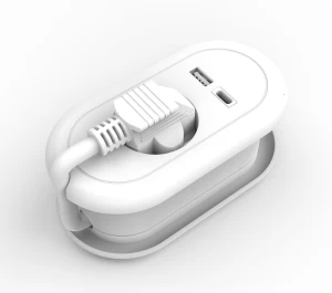 German European standard table travel extension socket power strip with USB type A and type C