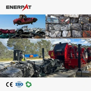 Mobile Scrap Metal  Hydraulic Car Baler for Automobile Recycling Industry