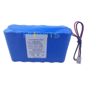 6600mAh 14.8V Lithium battery pack ICR18650 4S3P 6600mAh 14.8V for stage lighting 18650 4S3P 6600mah 14.8V Li-ion batte