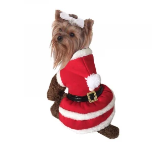 Pet Christmas Coat Dog Cat Santa Claus Suit Christmas Dress Dog Coat Dog Costume