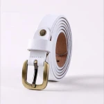 1-3 cm Woman Alloy Embroidery Fashion Lady PU Leather Belt