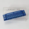 10 hole cheap PP plastic toy harmonica with plastic box packing