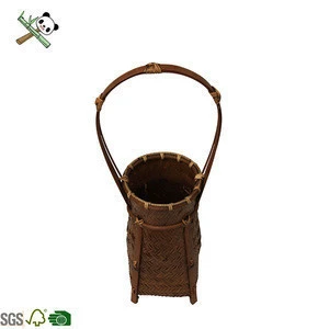 100% Antique Bamboo Bread Basket rattan antique hanging baskets