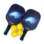100% Carbon Fiber Wholesale Custom Carbon Fiber Pickleball Paddle Set Including Pickleball and Cover