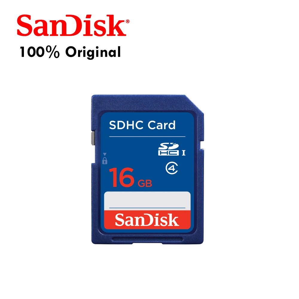 100% Original SanDisk Retail Standard Class 4 Memory SD Card SDSDB-016G