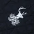 Import 100% Polyester Quilted Embroidery Fabric with Filling Black Deer Pattern from China