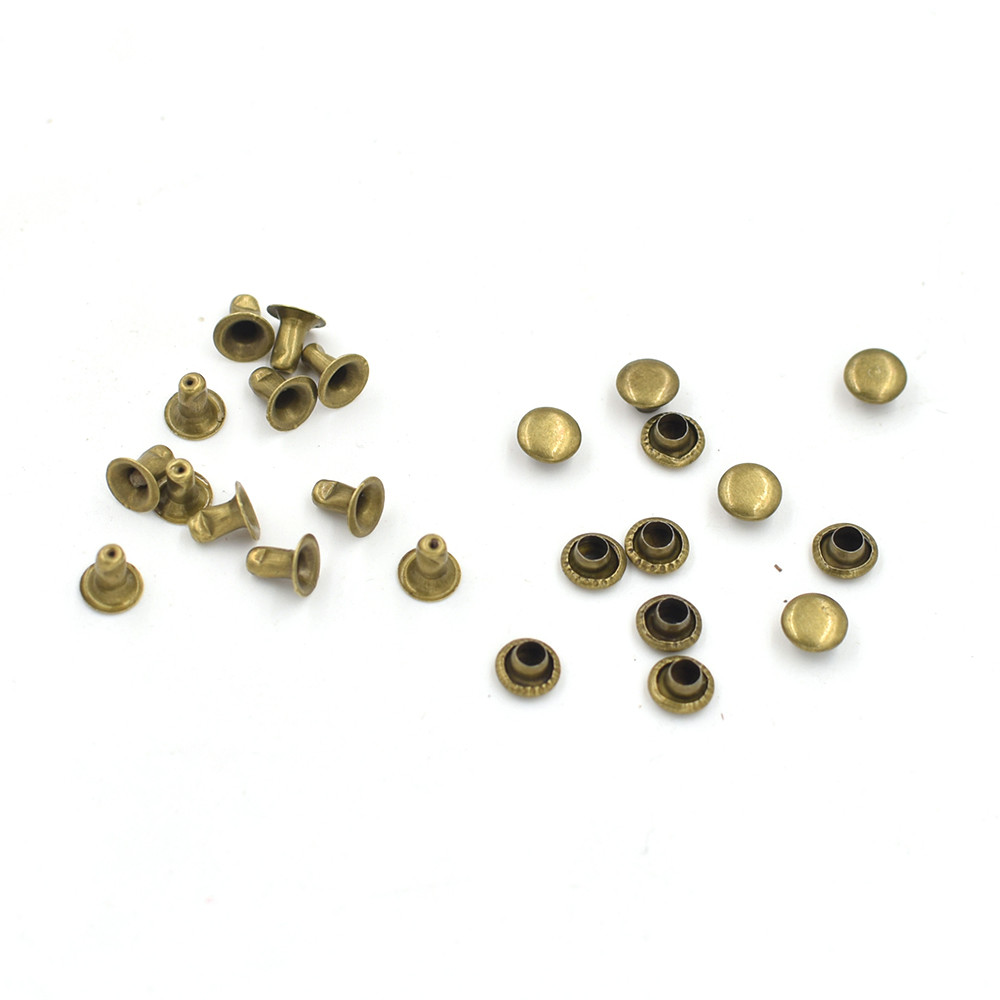 Buy 10000 Sets 6mm Metal Rivets Bronze Nails Sewing Patches Bags And ...
