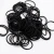 100Pcs/set Solid Elastic Hair Bands Mini Rubber Band Hair Rope Ponytail Holder for Kids Girl Hair Accessories Black Mix Colours