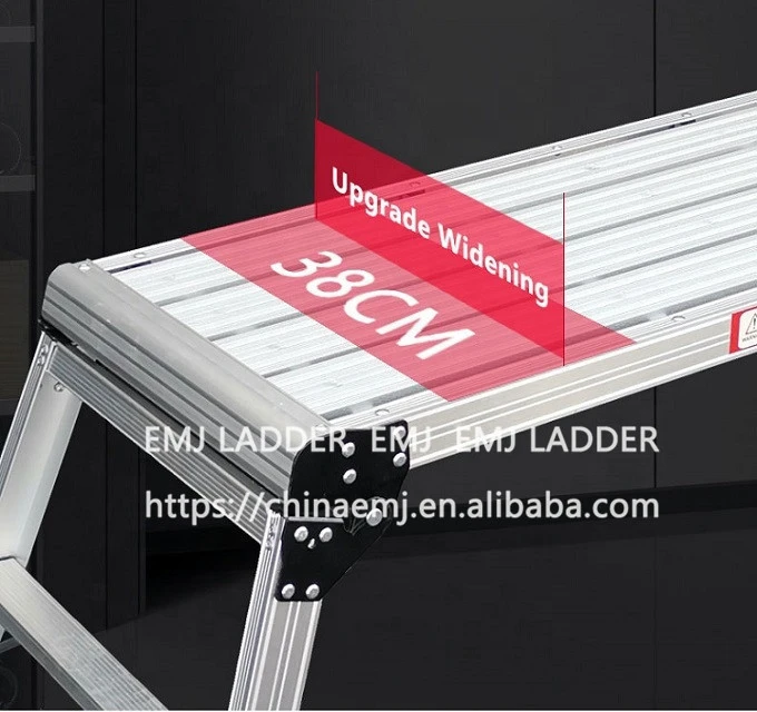 100x38cm Working Platform ladder aluminium work bench portable stage folding ladder