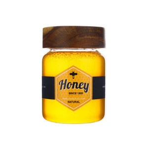 10oz 18oz 26oz airtight screw wooden lid custom glass weed herb tea honey storage stash jar