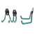 Import 12 pack green utility double heavy duty wall hooks for garage and kitchen tool hook from China