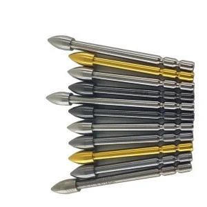 12 pcs per set   For ID  3.15/ 3.2/ 4.2mm Archery arrow shooting targets 80/100/120/140 Grain Tungsten Bullet Point Tip