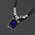 Import 12 Zodiac Pendant Necklace Zodiac Designs Blue design Glass Jewelry-ZN029 from China