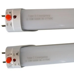 120minutes Backup Battery 4ft 18W Emergency T8 LED Tube