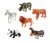Import 12pcs/set The simulation Wild Animal models mini 3D Forest Animal toys for kids educational from China