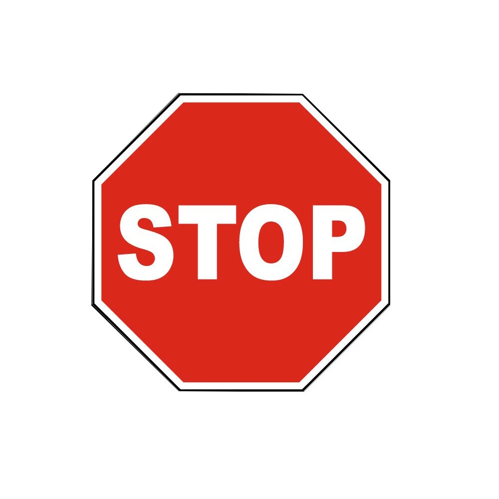 12&quot;18&quot;24&quot; Bilingual or Custom Text Aluminum Road Symbol of  Stop Safety Traffic Sign
