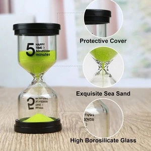 1/3/5/10/15/30/60 minutes birthday gifts plastic small hourglass sand timer
