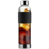 14oz Ice Tea and Coffee Infuser Cold Brew Glass Water Bottle With Silicone Sleeve