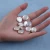Import 16-18mm White Natural Loose Beads Freshwater Round Coin Pearl from China