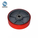 180x50mm Handpallet Truck Wheels forklift wheel pu on cast iron caster wheel