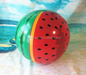 1pc MOQ Newest Swimming Pool Floating 90cm Watermelon PVC Inflatable Toys Beach Ball