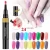 Import 1pcs Nail Painting Varnish Pen One Step 3 In 1 Colors Nail Gel Lacquer Glitter Polish Easy To Use Not Need Base Top Coat Primer from China