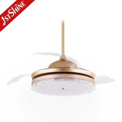 1stshine LED Ceiling Fan Fancy High Performance Dining Room Ceiling Fan with Hidden Blades