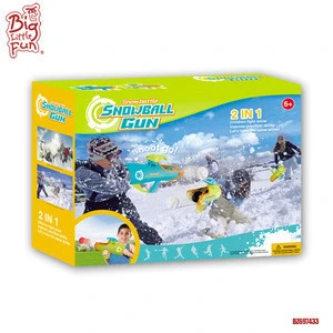2 IN1 new products winter outdoor sport shooting toys plastic snow ball gun for sale