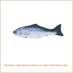 2 Size Cute Fish Custom Logo Plush/Animals/Soft Pet Gift Cat Toys