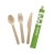 Import 200 pcs/set disposable spoon fork set birchwood cutlery from China
