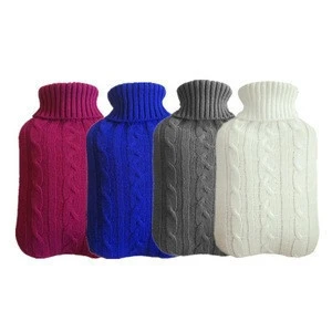 2000ml Big Sleeve Sweater Hottie Cozy Knitted Hot-Water Bottle Cover Cable Knit Hot Water Bottle Cover Cozy House-warming Gift