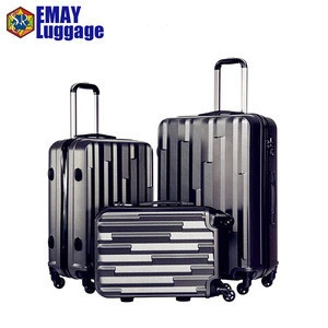 2018 Factory Polycarbonate PC ABS Trolley Luggage carry Bag