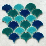 2018 hot sale fish scale mosaic tile for backsplash